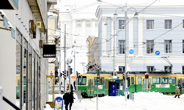 talvikuva Helsingistä